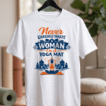 Never Underestimate a Woman Yoga Unisex T-Shirt