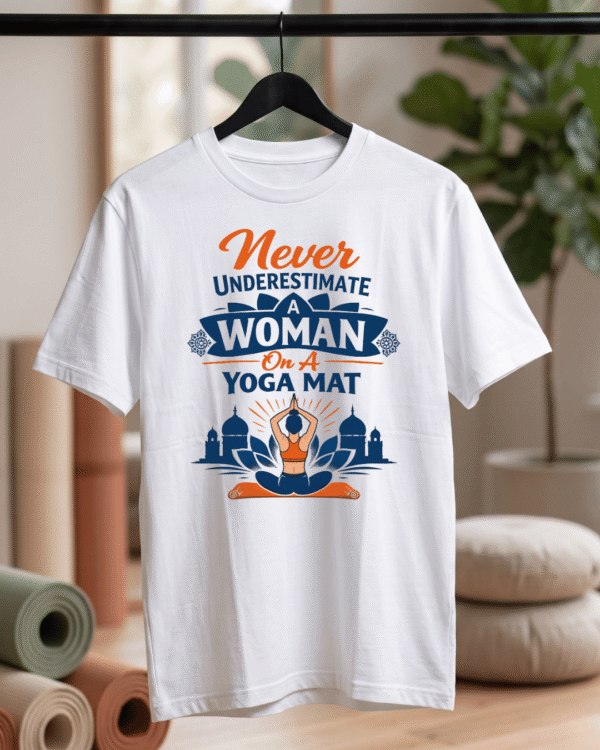Never Underestimate a Woman Yoga Unisex T-Shirt